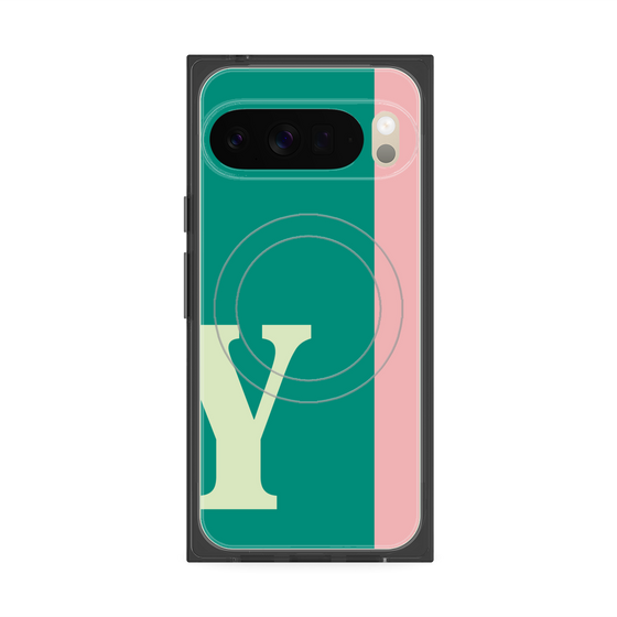 Premium Square Case with Pixelsnap［ Original - initial color line - Y green ］