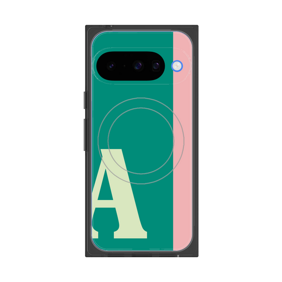 Premium Square Case with Pixelsnap［ Original - initial color line - A green ］