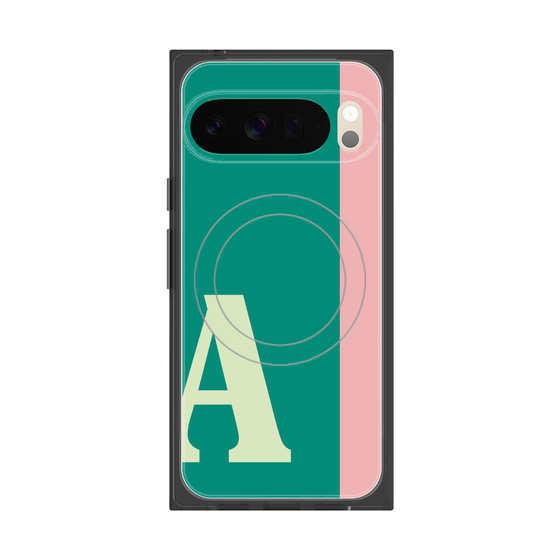 Premium Square Case with Pixelsnap［ Original - initial color line - A green ］