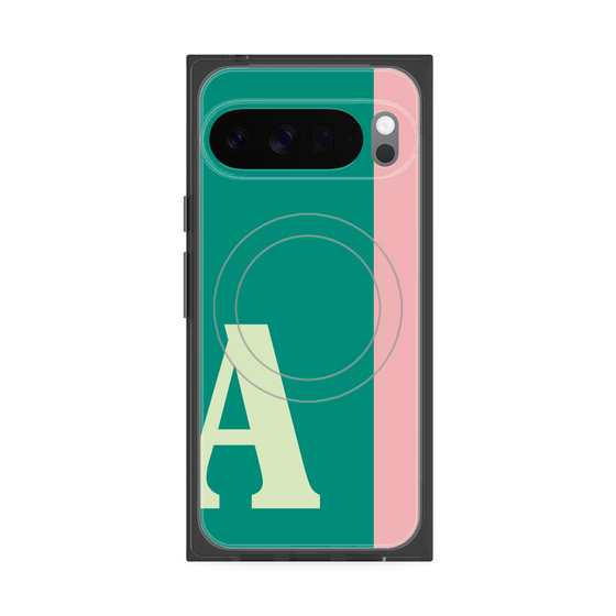 Premium Square Case with Pixelsnap［ Original - initial color line - A green ］
