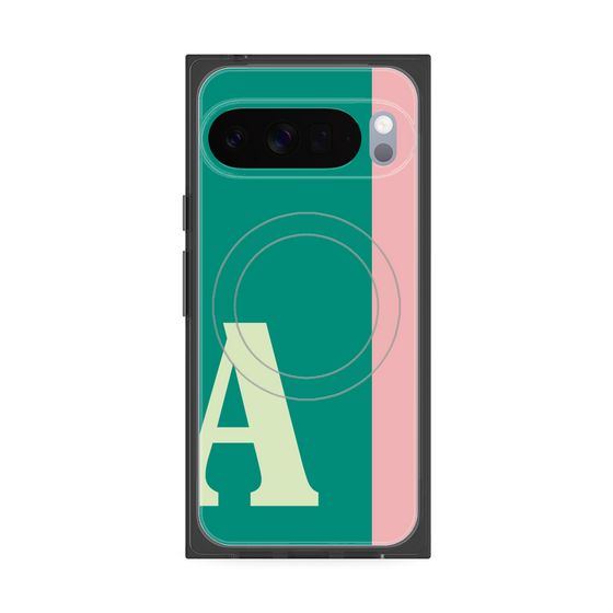 Premium Square Case with Pixelsnap［ Original - initial color line - A green ］