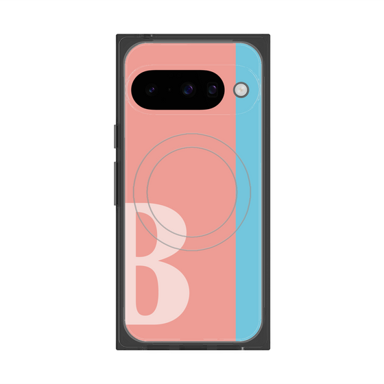 Premium Square Case with Pixelsnap［ Original - initial color line - B pink ］