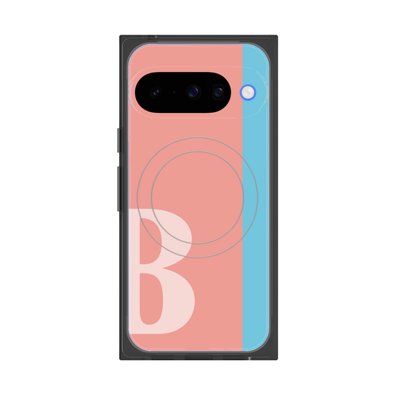 Premium Square Case with Pixelsnap［ Original - initial color line - B pink ］