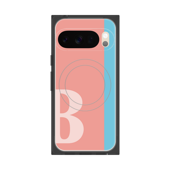 Premium Square Case with Pixelsnap［ Original - initial color line - B pink ］