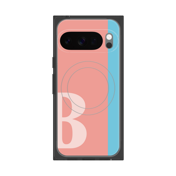 Premium Square Case with Pixelsnap［ Original - initial color line - B pink ］