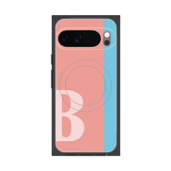 Premium Square Case with Pixelsnap［ Original - initial color line - B pink ］