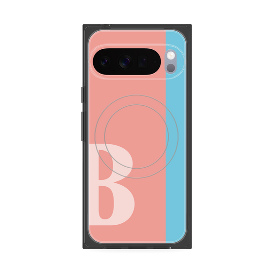 Premium Square Case with Pixelsnap［ Original - initial color line - B pink ］