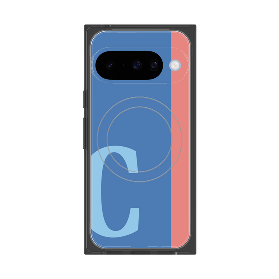 Premium Square Case with Pixelsnap［ Original - initial color line - C blue ］