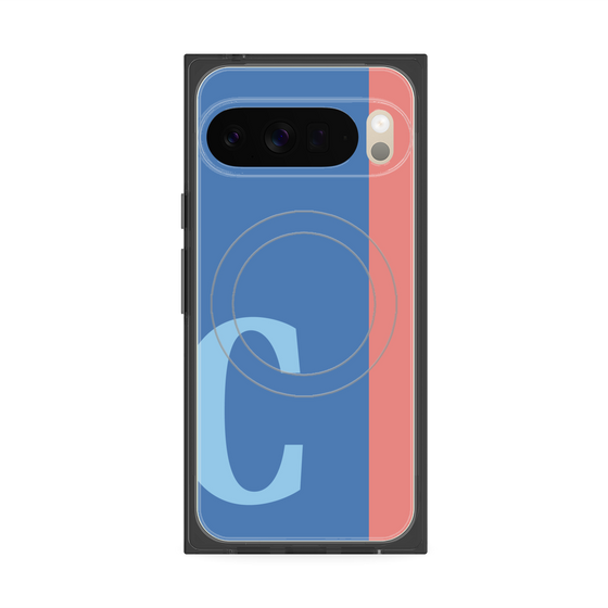 Premium Square Case with Pixelsnap［ Original - initial color line - C blue ］