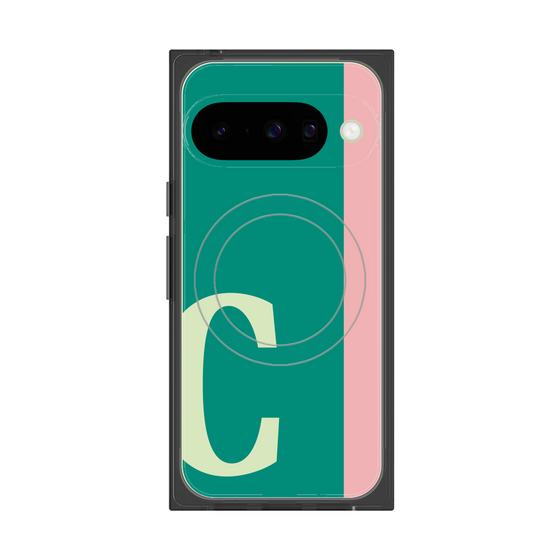 Premium Square Case with Pixelsnap［ Original - initial color line - C green ］