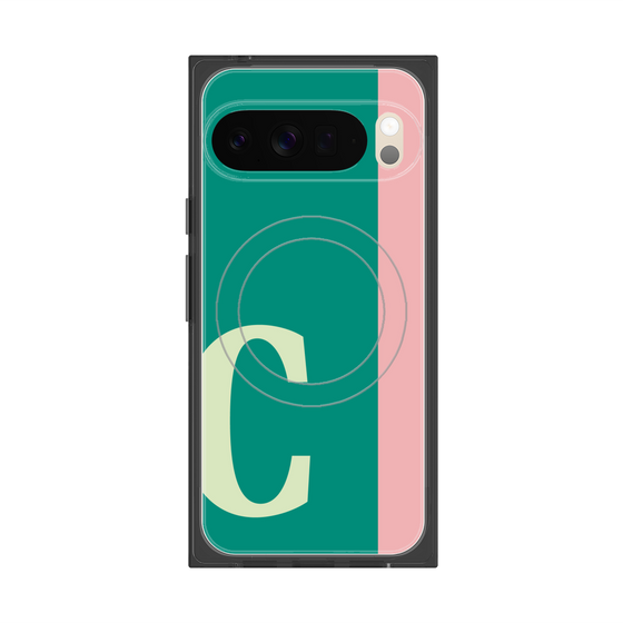 Premium Square Case with Pixelsnap［ Original - initial color line - C green ］