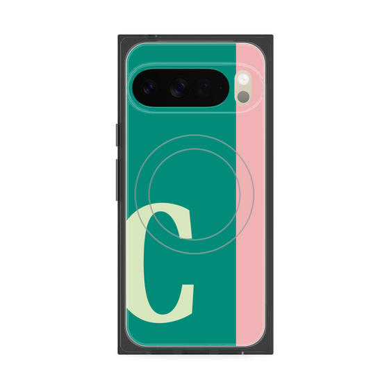 Premium Square Case with Pixelsnap［ Original - initial color line - C green ］