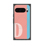 Premium Square Case with Pixelsnap［ Original - initial color line - D pink ］
