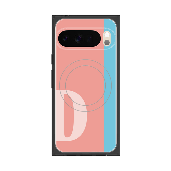 Premium Square Case with Pixelsnap［ Original - initial color line - D pink ］