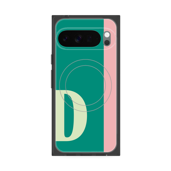 Premium Square Case with Pixelsnap［ Original - initial color line - D green ］
