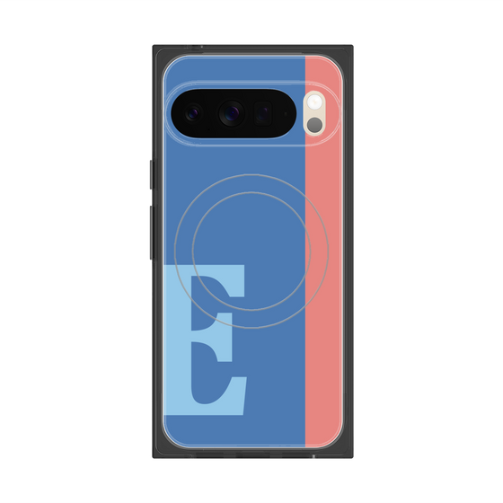 Premium Square Case with Pixelsnap［ Original - initial color line - E blue ］