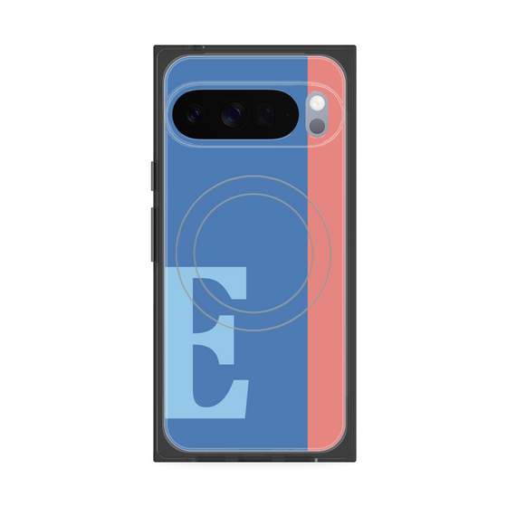Premium Square Case with Pixelsnap［ Original - initial color line - E blue ］