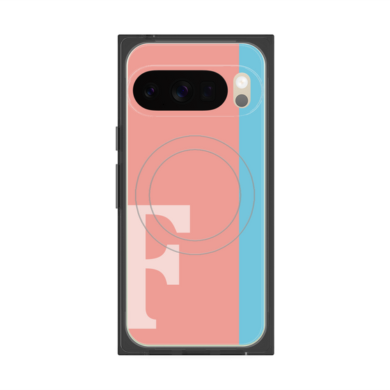Premium Square Case with Pixelsnap［ Original - initial color line - F pink ］