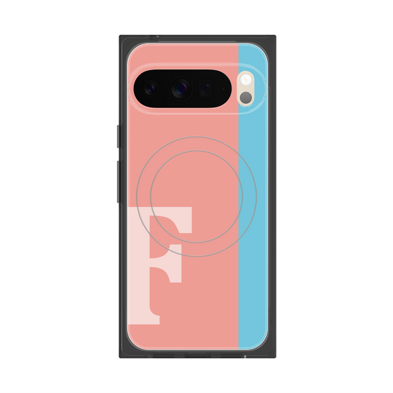 Premium Square Case with Pixelsnap［ Original - initial color line - F pink ］
