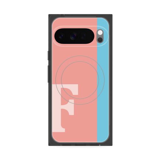 Premium Square Case with Pixelsnap［ Original - initial color line - F pink ］