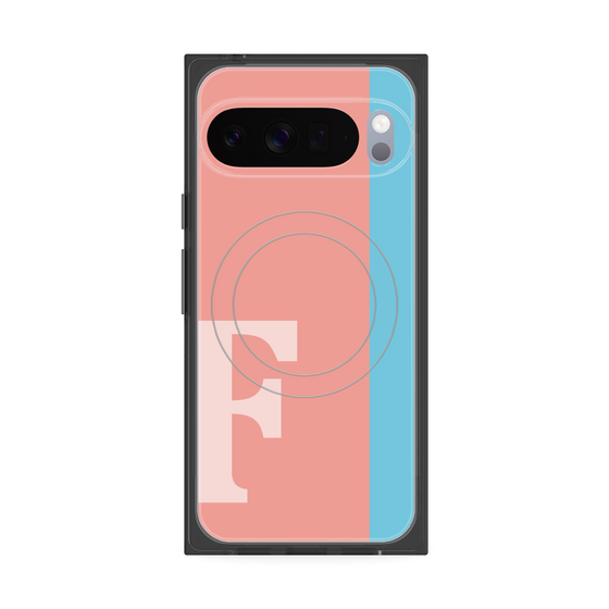 Premium Square Case with Pixelsnap［ Original - initial color line - F pink ］