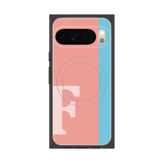 Premium Square Case with Pixelsnap［ Original - initial color line - F pink ］