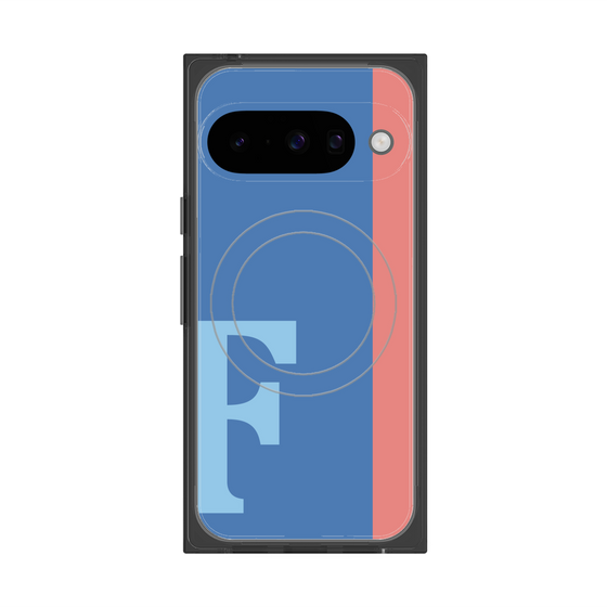 Premium Square Case with Pixelsnap［ Original - initial color line - F blue ］