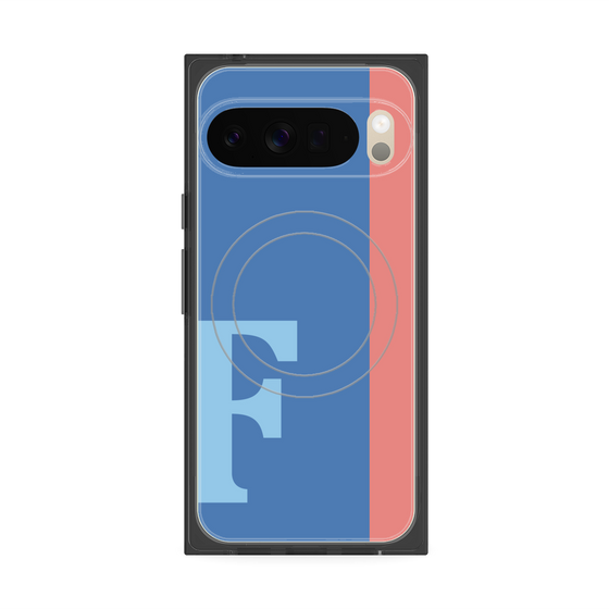 Premium Square Case with Pixelsnap［ Original - initial color line - F blue ］