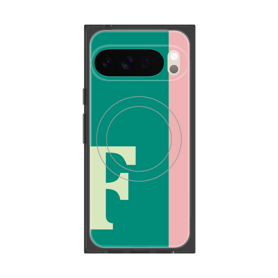 Premium Square Case with Pixelsnap［ Original - initial color line - F green ］