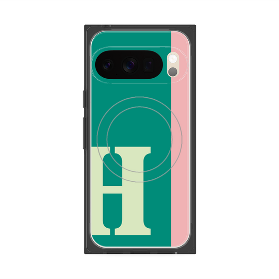 Premium Square Case with Pixelsnap［ Original - initial color line - H green ］