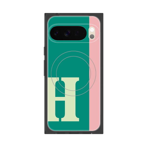Premium Square Case with Pixelsnap［ Original - initial color line - H green ］