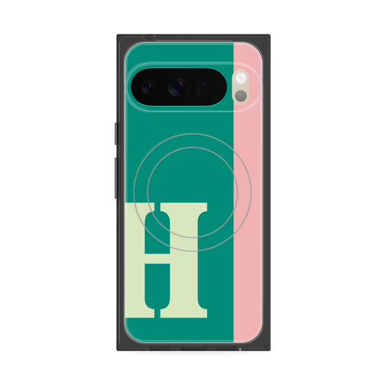 Premium Square Case with Pixelsnap［ Original - initial color line - H green ］