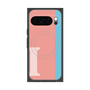 Premium Square Case with Pixelsnap［ Original - initial color line - I pink ］