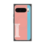 Premium Square Case with Pixelsnap［ Original - initial color line - I pink ］