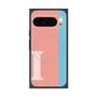 Premium Square Case with Pixelsnap［ Original - initial color line - I pink ］