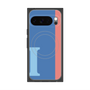 Premium Square Case with Pixelsnap［ Original - initial color line - I blue ］