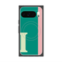 Premium Square Case with Pixelsnap［ Original - initial color line - I green ］