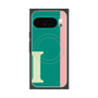 Premium Square Case with Pixelsnap［ Original - initial color line - I green ］