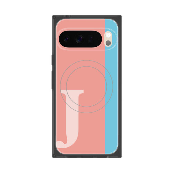 Premium Square Case with Pixelsnap［ Original - initial color line - J pink ］