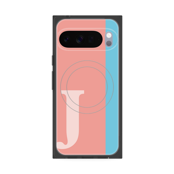 Premium Square Case with Pixelsnap［ Original - initial color line - J pink ］