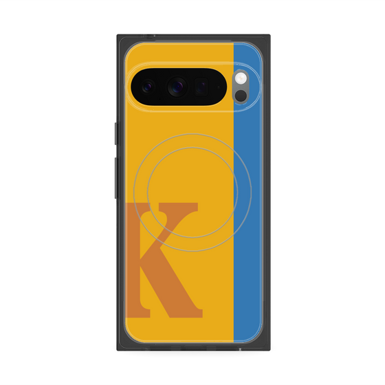 Premium Square Case with Pixelsnap［ Original - initial color line - K orange ］