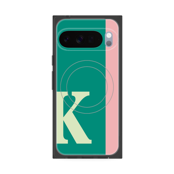Premium Square Case with Pixelsnap［ Original - initial color line - K green ］