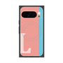 Premium Square Case with Pixelsnap［ Original - initial color line - L pink ］