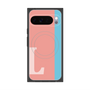 Premium Square Case with Pixelsnap［ Original - initial color line - L pink ］