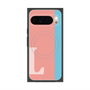 Premium Square Case with Pixelsnap［ Original - initial color line - L pink ］