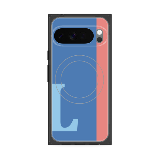 Premium Square Case with Pixelsnap［ Original - initial color line - L blue ］