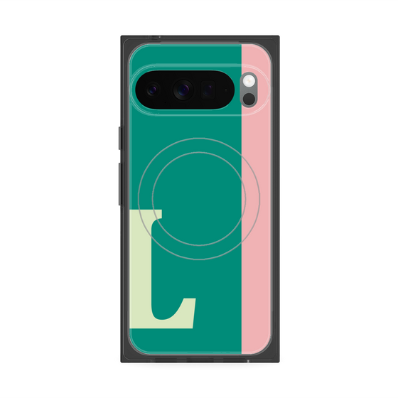 Premium Square Case with Pixelsnap［ Original - initial color line - L green ］