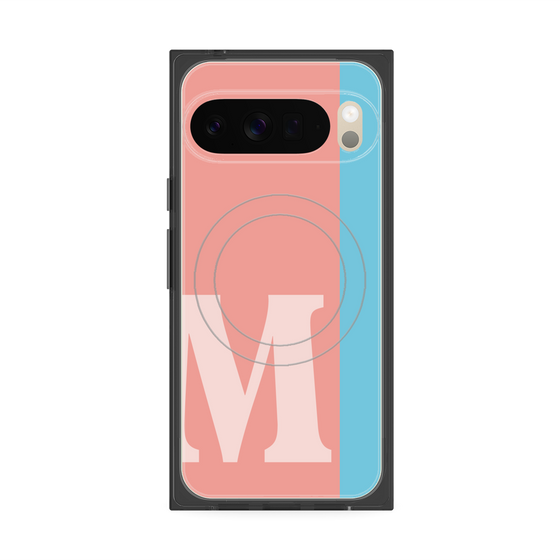 Premium Square Case with Pixelsnap［ Original - initial color line - M pink ］