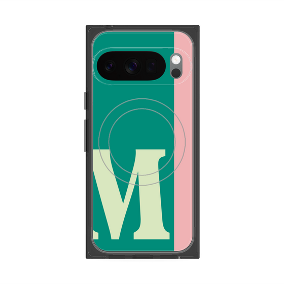 Premium Square Case with Pixelsnap［ Original - initial color line - M green ］