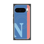 Premium Square Case with Pixelsnap［ Original - initial color line - N blue ］